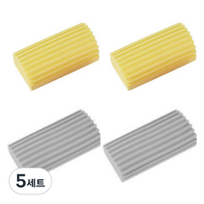 Sorteat 多用途除水漬除塵海綿 灰色2入 + 黃色2入, 5套