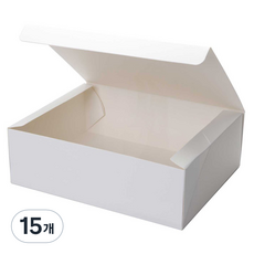 무지 선물상자 5호 27 x 21 x 8.5 cm, 화이트, 15개