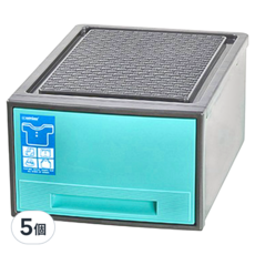 KEYWAY 聯府 馬卡龍抽屜整理箱 R2-0201, 藍色, 5個