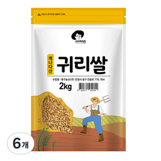 엉클탁 캐나다산 귀리쌀, 2kg, 6개