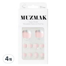 MUZ MAK 可重複使用足部美甲片, 芭蕾舞裙 (足部), 4個