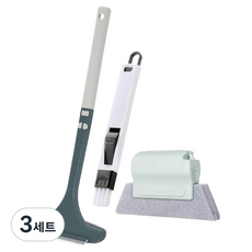 모나코올리브 원패스 클린 창문 청소솔 3종 세트, 3세트, 혼합색상