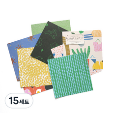 我弟弟色紙 8種*2入組 15*15cm, 8 種顏色, 15套