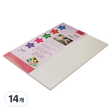 종이문화 트윙클스타 두꺼운 양면펄지 200g 4절 No 06 오팔, 14개