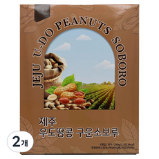 Only Jeju ISLAND 濟州牛島花生烤酥餅乾 6入, 2個, 240g