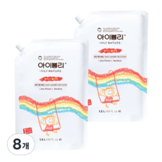 아이블리네이처 유아 세제 로터스 플라워향, 1.2L, 8개