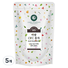 제임스티스푼 아쌈 CTC 홍차, 5개, 30개입, 1.8g