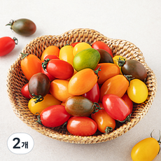 아침의뜰 칼라 대추방울 토마토, 2개, 1kg