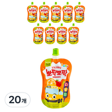 알앤비 유기농 야채과일 뽀짝뽀짝 주스, 사과 + 오렌지 혼합맛, 20개, 100ml