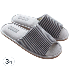 Labellaco Milk 男士室內拖鞋, 炭灰色, 3個