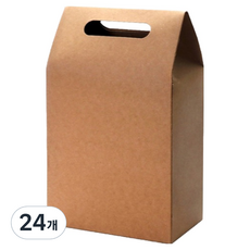 인디케이 답례 손잡이 상자 중, 크라프트, 24개