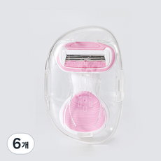 헤이조이 여성용 면도기 깔끄미 여신 제모기 핑크, 1개입, 6개