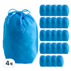 아이엔피 부직포 복주머니 더스트백 20 x 27 cm 25p, 파랑, 4개