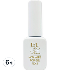 May Brown Gel Angel Glossy Top Gel 指甲延長片 9g, 透明, 6個