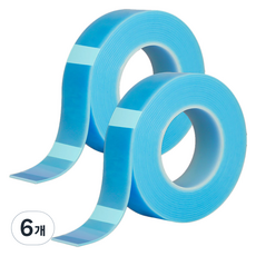 알로데 컬러 나노 매직 양면테이프 5cm x 3m, TYPE14 블루, 6개