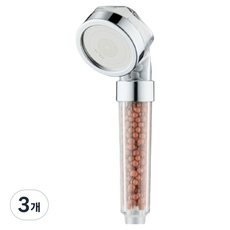 RECELL 三重過濾陶瓷球蓮蓬頭 100, 3個, 透明 + 陶瓷