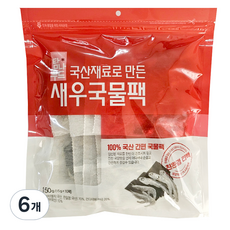 해심 새우 국물팩 10p, 150g, 6개