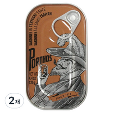 포르토스 데리야끼소스 정어리 통조림, 125g, 2개