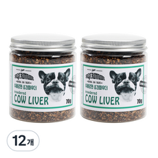 SUJEROMAN 반려동물 파우더 간식, 소간, 70g, 12개