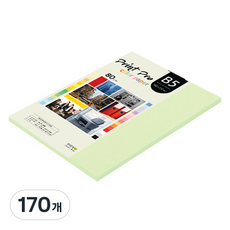 종이문화 프린트 프로 얇은 칼라복사지 No 13 에메랄드 80g, B5, 170개
