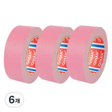 DADA 彩色遮蔽紙膠帶 25mm x 15m, 6個, 粉紅色