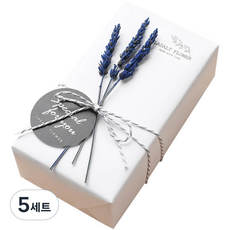 La Sault Flower嘉年華保鮮巧克力棒禮盒組 薰衣草, 永生花+胡椒（原味+杏仁）+購物袋+留言卡, 5套