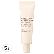 더마팩토리 데일리 톤 코렉팅 선크림 SPF50+ PA++++, 50g, 5개