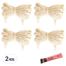 療癒時光 貓抓板棉繩 10 m 4入, 混合顏色, 2套