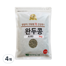 대한농산 완두콩, 3kg, 4개