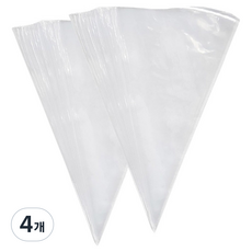 Bestom 三角塑膠擠花袋 30cm 30入, 4個, 透明
