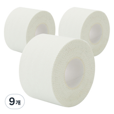 크리다 C-tape 스포츠 테이프 화이트 3.8cm x 9.1m, 9개, 1개입