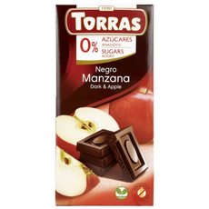 TORRAS 多樂 蘋果夾心醇黑巧克力, 75g, 1個