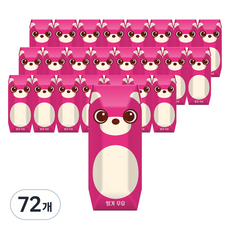 파스퇴르 꼬미루미 딸기 우유, 125ml, 72개