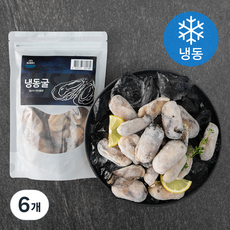 엠수산 국내산 굴(냉동), 350g, 6개