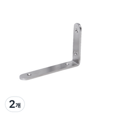 ZIO-BIZ 強力不鏽鋼壁掛層架 DIY, 單一顏色, 2個