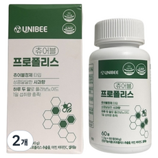 유니비이 츄어블 프로폴리스 아연 셀레늄 함유 90g, 60정, 2개