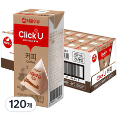 클릭유 커피우유, 200ml, 120개