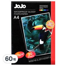 JOJO 高光澤 160g 相紙, A4, 60個