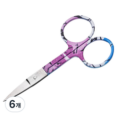 미성메탈 핸들인쇄스텐네일가위B형, 랜덤 발송, 6개