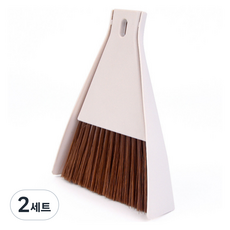 家事女王 多用途桌上型迷你掃帚組, 2套, 象牙白