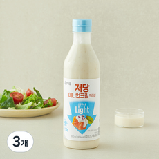 백설 저당 칼로리다운 어니언크림 드레싱 연어소스, 550g, 3개