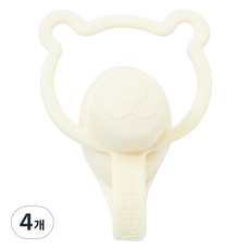 Bebe2781幼兒用副食品防漏蓋, 4個, C 1 米色, 100ml