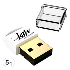 엠비에프 USB 블루투스 동글 5.4, MBF-BT54WH, 화이트, 5개