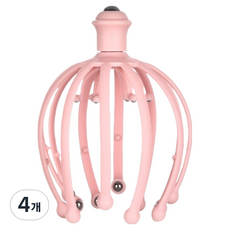 Goodsome 清爽頭部按摩器 18爪 17.5 x 10.5 cm, 4個, 粉紅色