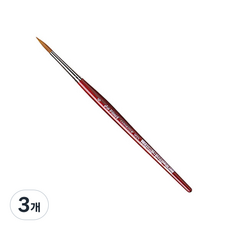 davinci 수채화붓 5580 라운드 합성수지, 6호, 3개