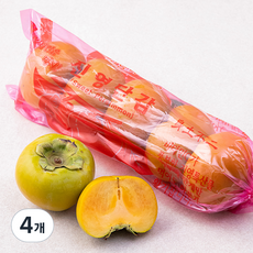 유명산지 경남단감 대과 5입, 1.08kg, 4개