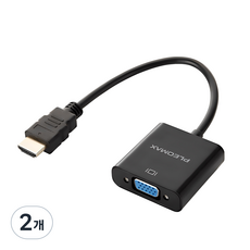 플레오맥스 HDMI M TO VGA F 컨버터 IT-HV01, 2개, 17cm