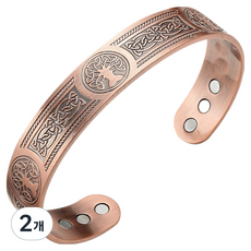 Homecell 生命之樹銅手鐲 青銅 19 x 1.5 cm, 2個