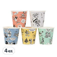 LiLFANT 米奇漫畫家庭派對紙杯 184ml 隨機出貨, 4個
