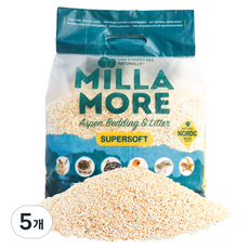 밀라모어 햄스터 아스펜 소프트 베딩, 1.8kg, 5개